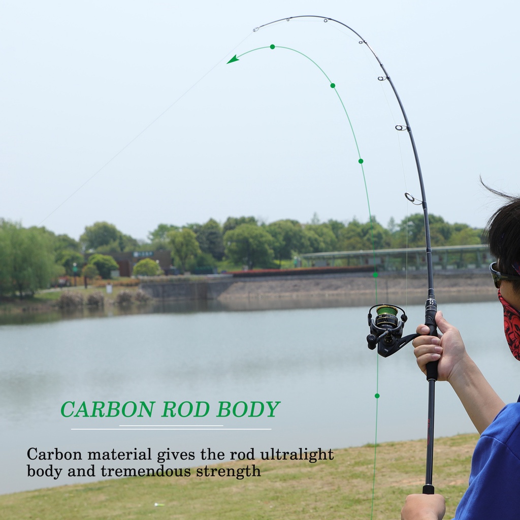 HAIYI FISHING Spinning Baitcasting Fishing Rod Carbon Fiber Max Drag 7KG Material Berkualitas Ul Ultralight  Fiber Solid 2 Bagian Fishing Pole Casting Berputar 5.4ft 6ft 7ft Kualitas Tinggi Pancing Joran Pancing Pancing Alat Pancing Pancing Murah Fishing