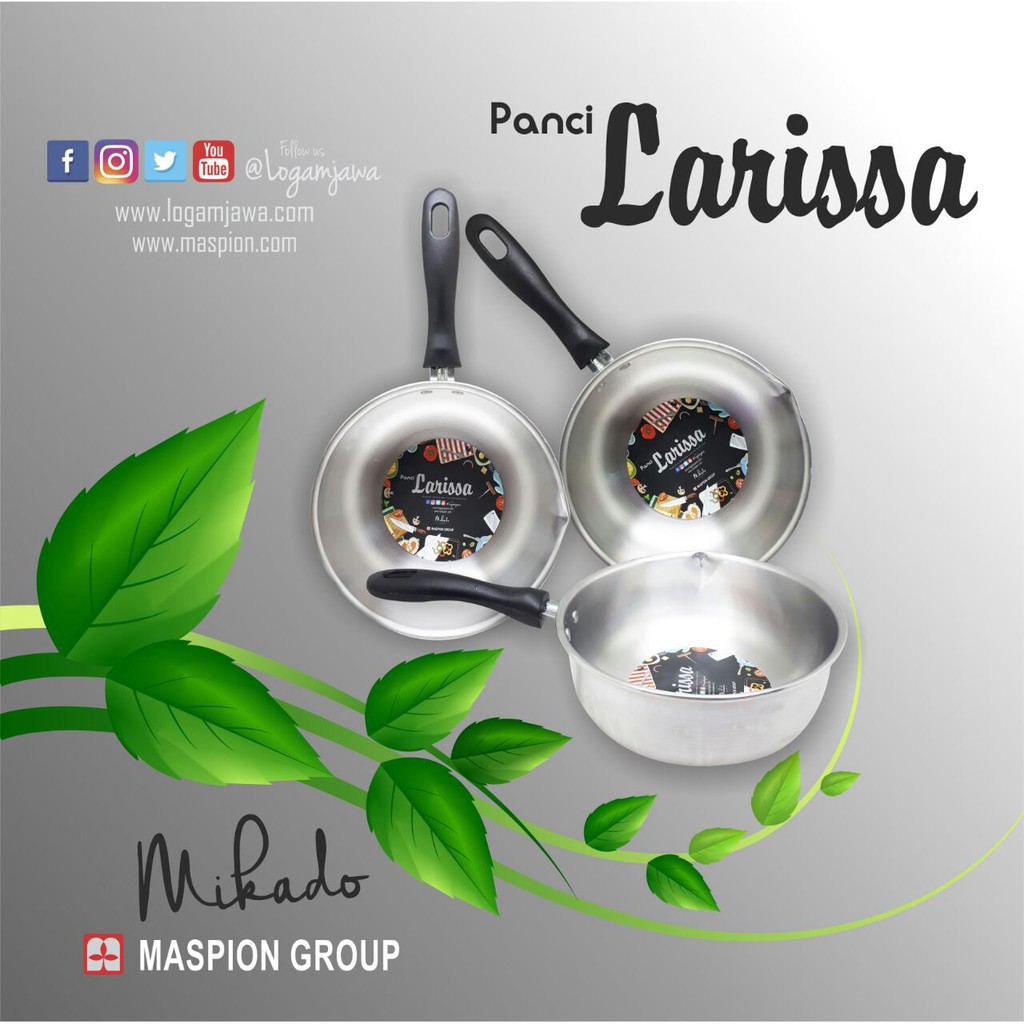 Maspion MIKADO Larissa Pan Panci Susu Indomie Sauce Saucepan 18 cm