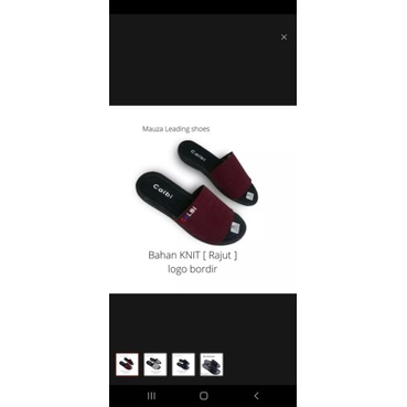 sandal calbi rajut slop