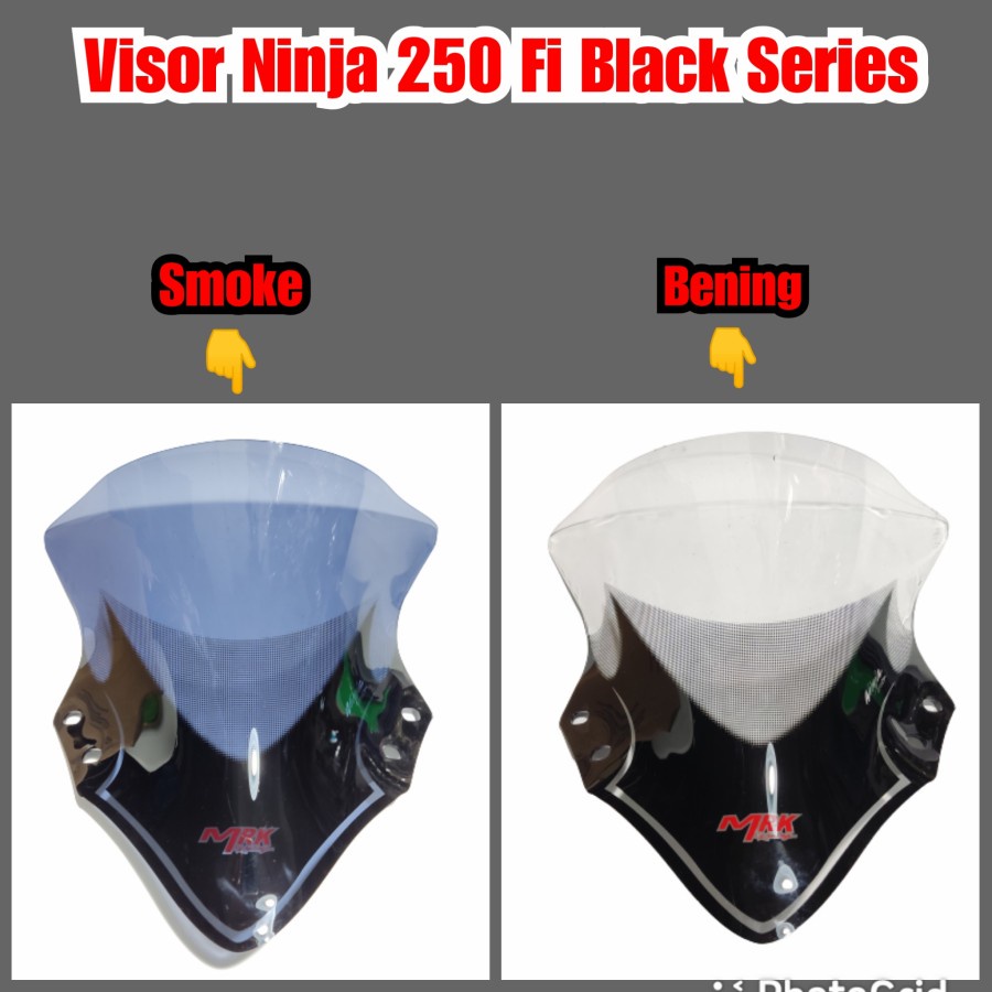 Visor ninja 250 fi new windshield MRK karbon new BlackSeries