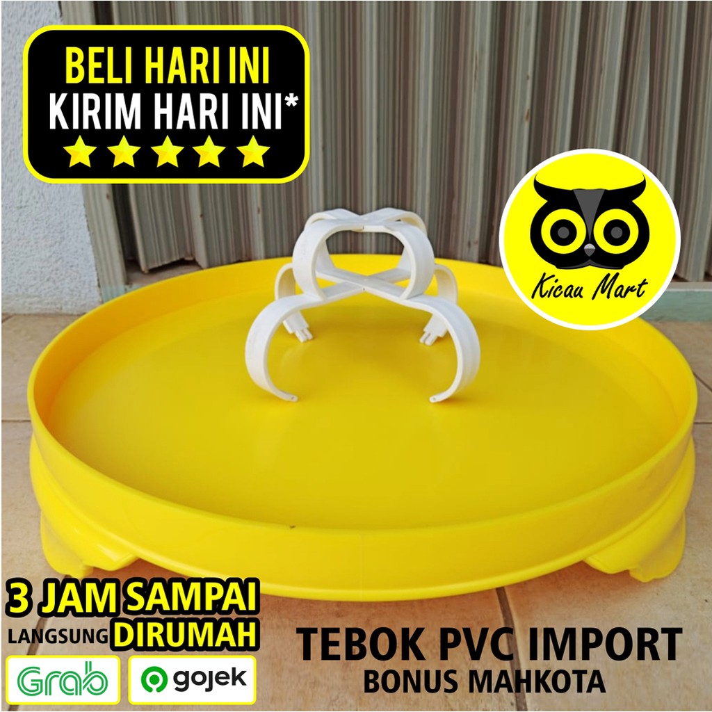 TEBOK MURAI PVC IMPORT TEBOK SANGKAR MURAI TEBOK KANDANG MURAI BULAT BONUS MAHKOTA FULL SET TBMR