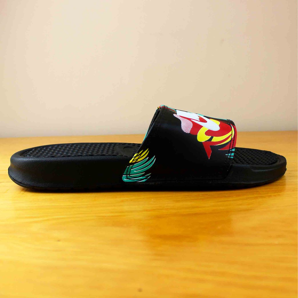 Sandal Slide Pria Benassi Flip Flop Sendal Distro Terbaru Nik