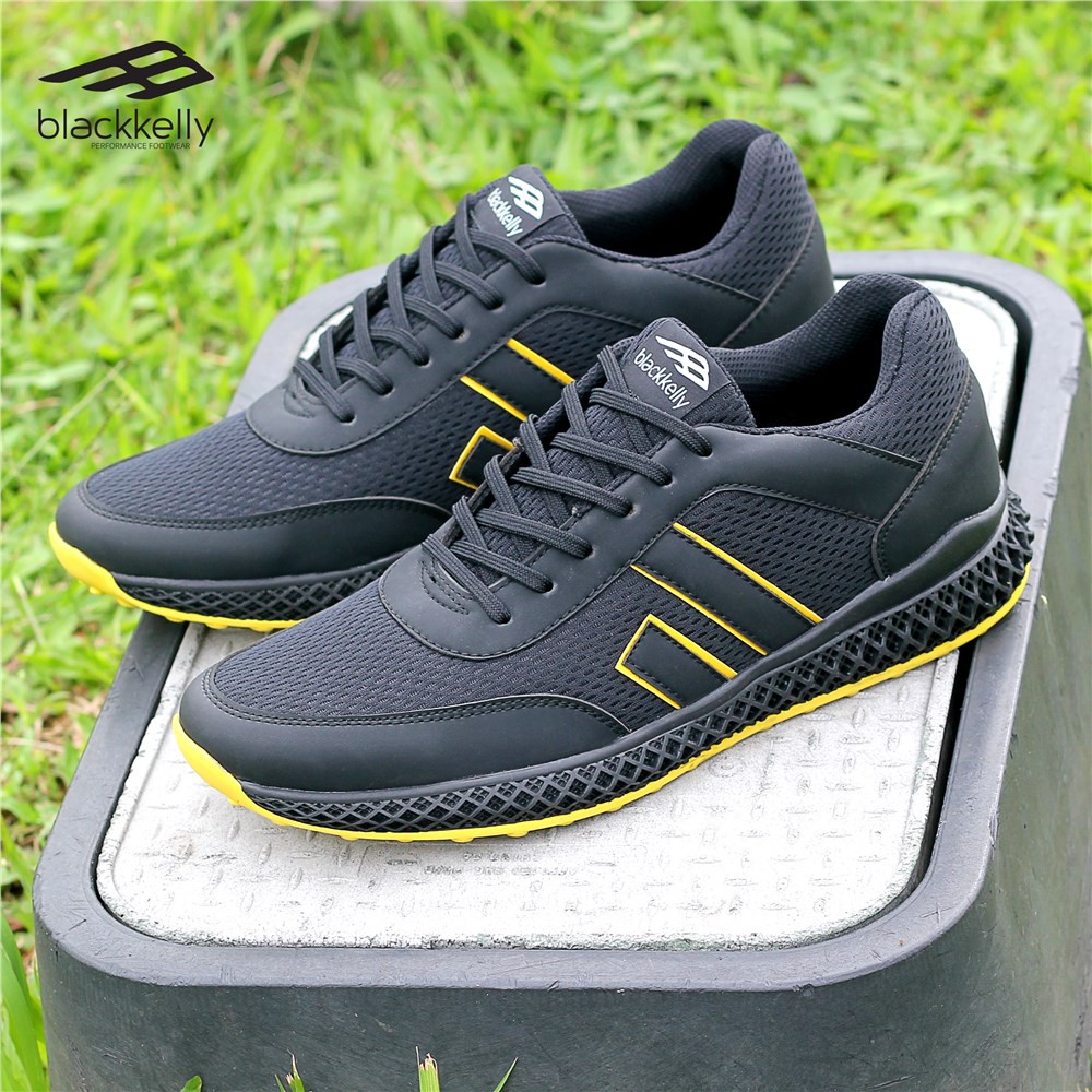 Sepatu Sport Pria Hitam Outdoor Men Sneakers Shoes