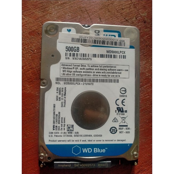 HARDISK LAPTOP INTERNAL 2.5"