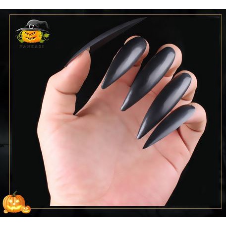 KUKU PALSU 10 pcs fake nail kuku palsu panjang sadako kuntilanak vampir halloween rumah hantu