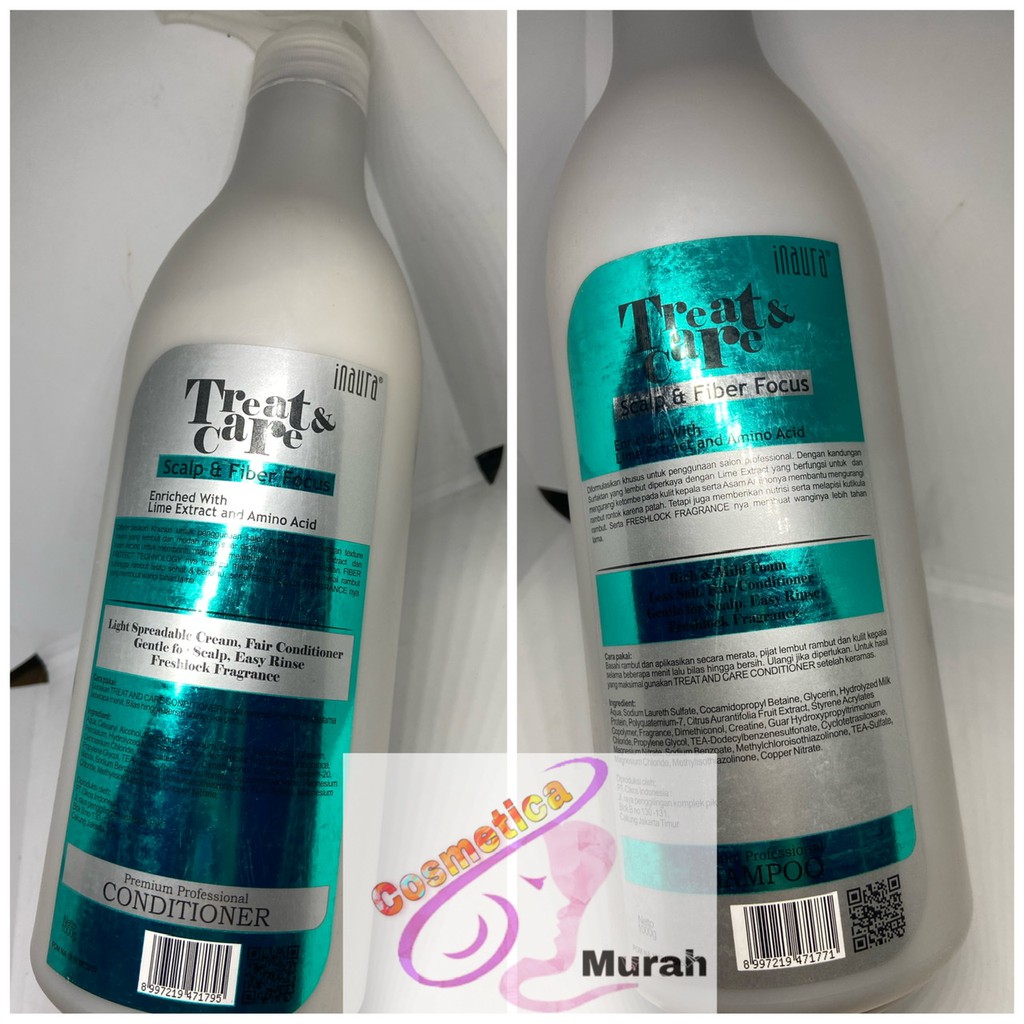 [ 1000 ml ] inaura wash and blow shampo botol pump 1 liter | shampo dan conditioner inaura wash &amp; blow