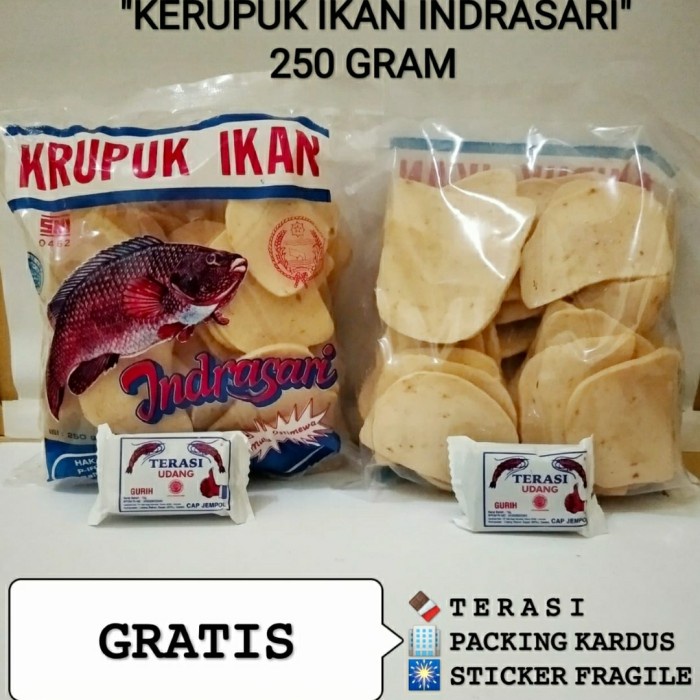 

NEW KERUPUK IKAN INDRASARI 250gram