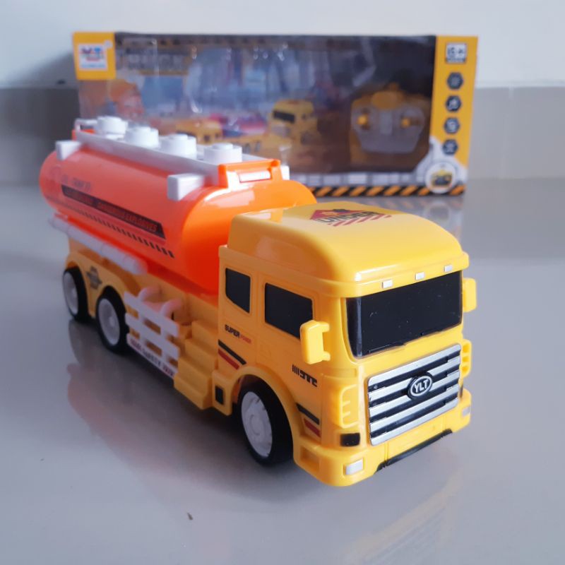 Rc Mobil Truk Tanki LED - Mainan Truck Tangki Remote Control Anak