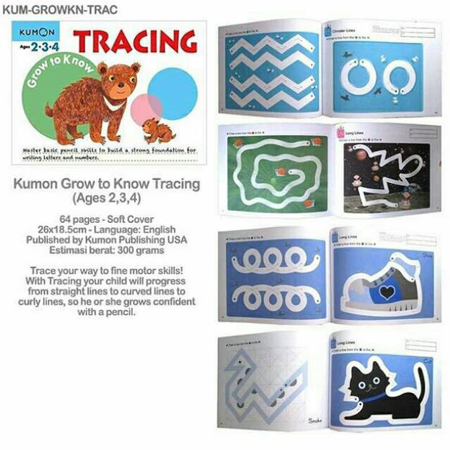 Jual Kumon Grow to Know Tracing (Ages 2,3,4) Shopee Indonesia