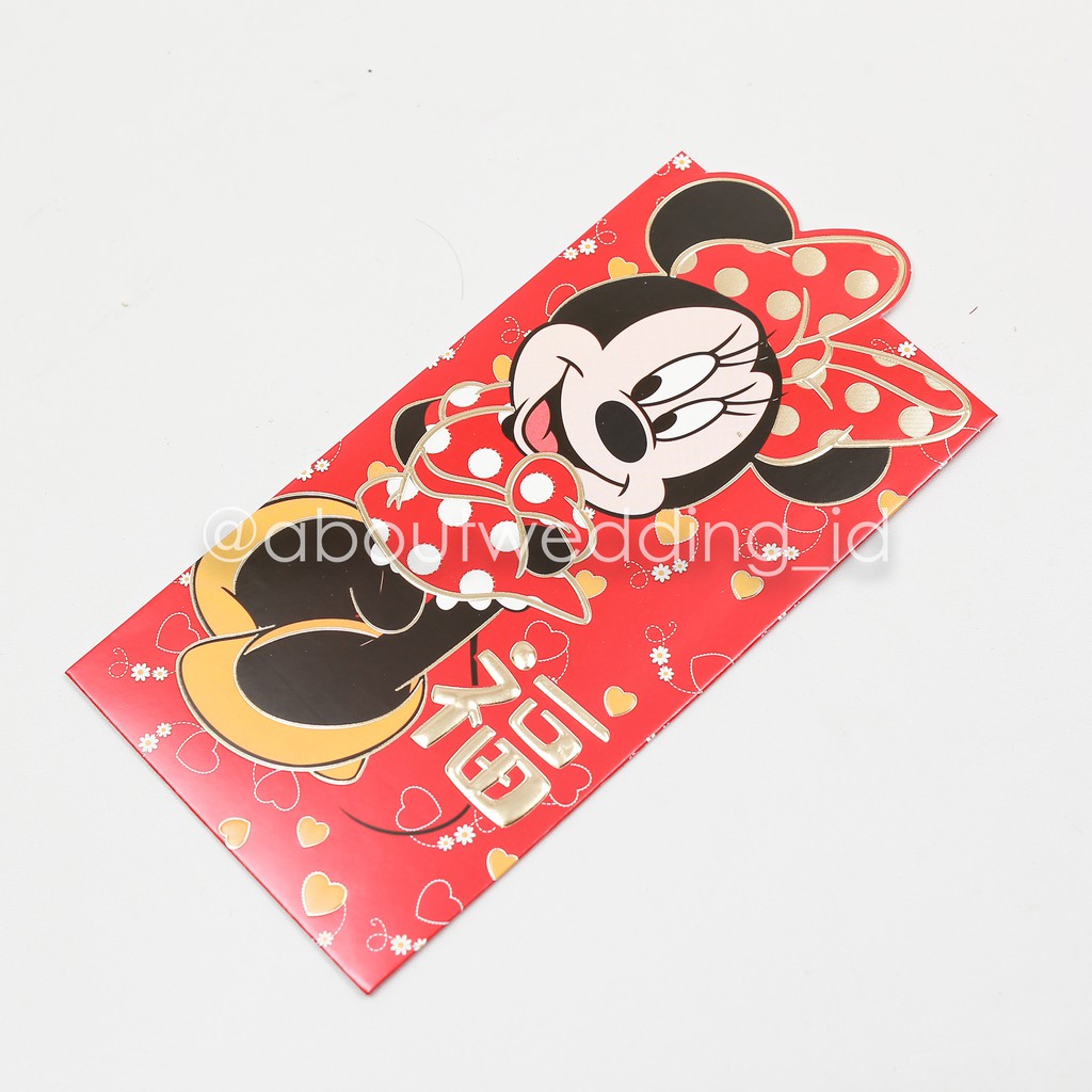 

Angpao isi 3 minnie mickey mouse imlek shio tikus disney