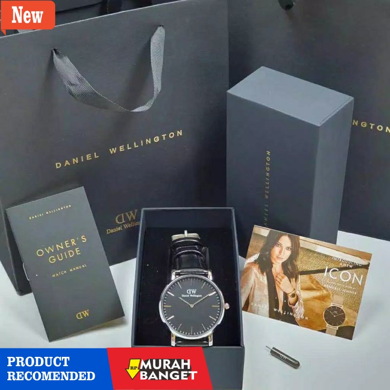 Jam pria analog terbaik- ️COD JAM  PRIA & WANITA 2898A KULIT WD 4 & 3,2CM (FREE BOX ORI , PAPERBAG ,