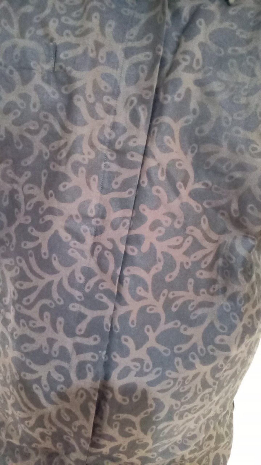 Harubuwono Kemeja Batik Pria Lengan Panjang Slimfit Katun Printing Hem Baju Atasan Kantor Modern