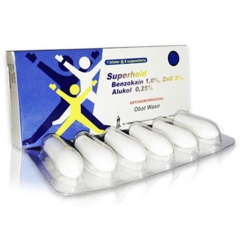 Superhoid suppositori per pcs ( obat wasir penghilang sakit )