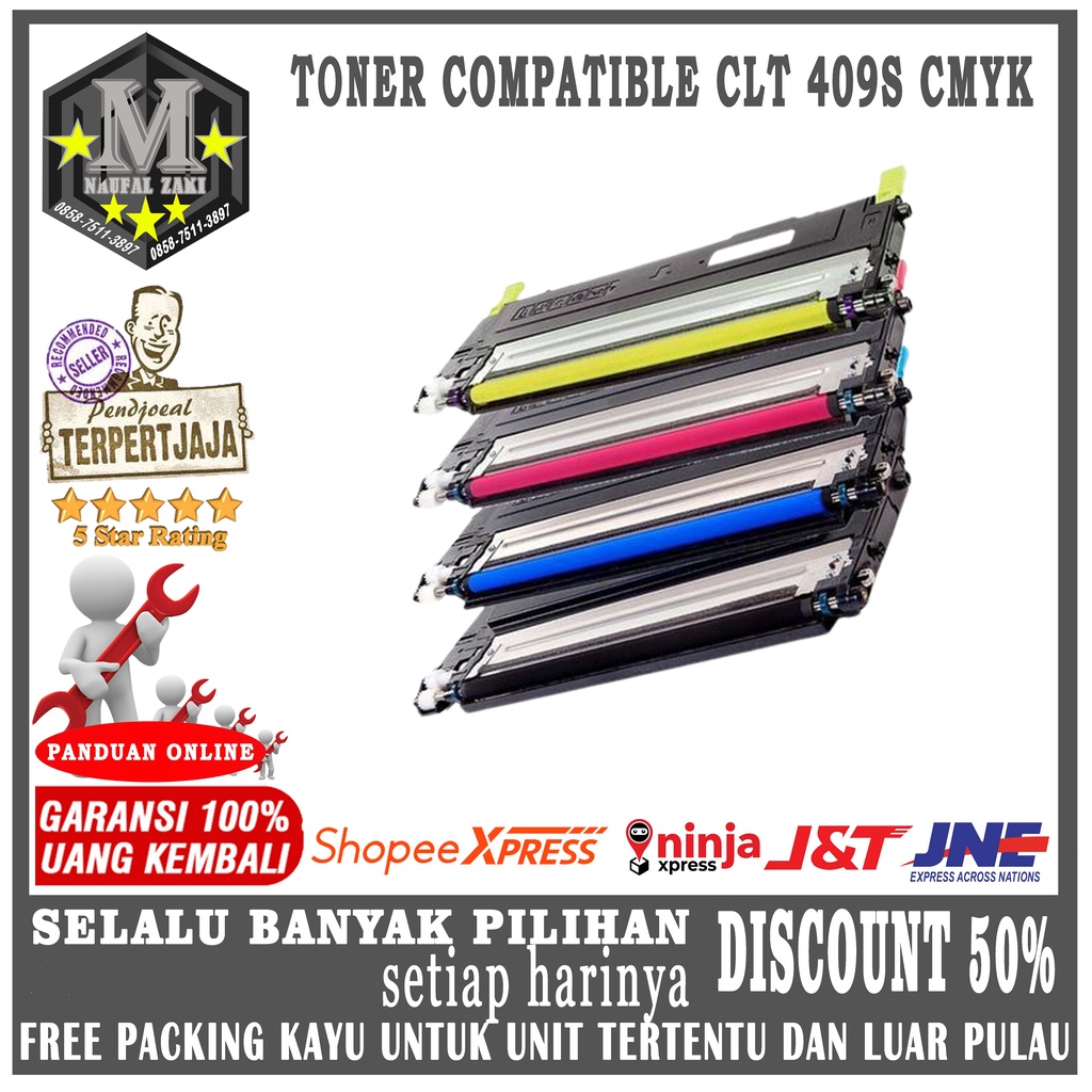 Toner Compatible CLT-K409S CLP315 For Samsung CLP-310 CLX-317 - Hitam