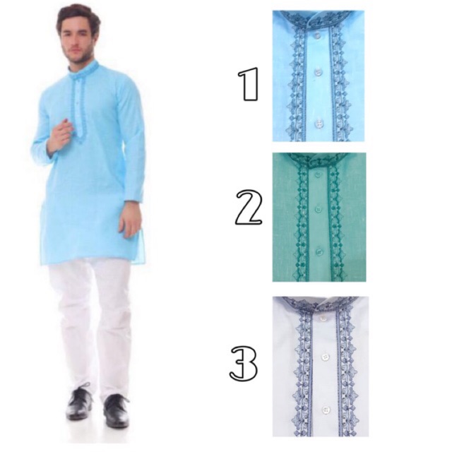 Kurta Pria Kurta Cowok India Kurta Katun Kurta Sholat Baju Lebaran Baju Sholat Baju Pria Baju India