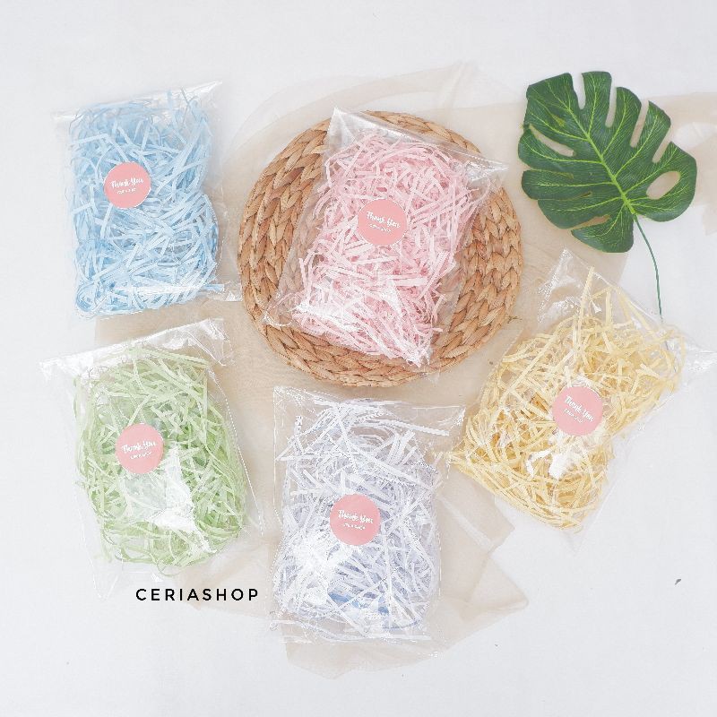 

kertas hampers shredder paper kertas cacah warna warni esthetic harga per 20 gram