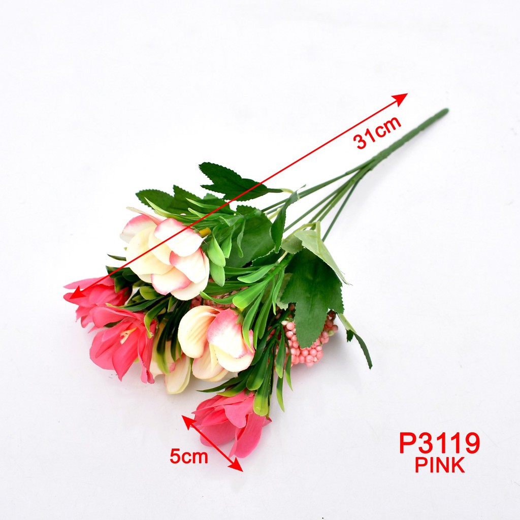 HMPU /COD(1 KG BISA 37 PCS) BUNGA BUKET BUNGA ARTIFICIAL BUNGA DEKORASI RUMAH / PESTA P3119-3