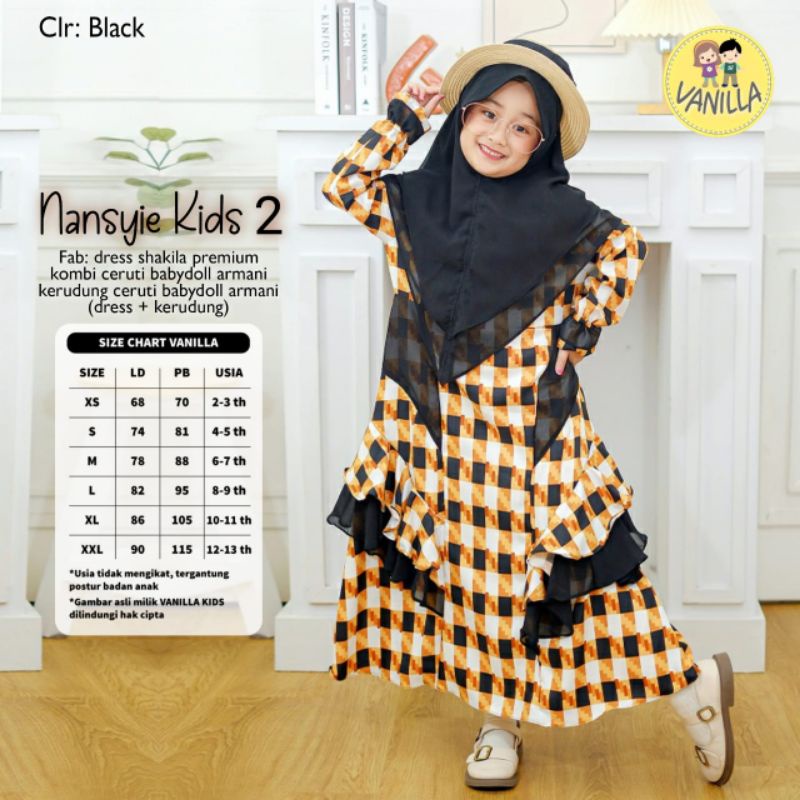 Nansyie Kids Gamis dan Jilbab Anak by Vanilla