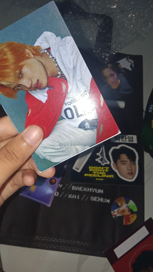 [ready Stock] Reusable Cup Exo Batch 6 Special Gift Dont Fight The Feeling + Eco Bag