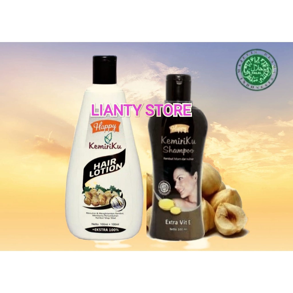 Shampoo Penghilang Uban Dalam 7 Hari &amp; Hair Lotion Happy kemiriku