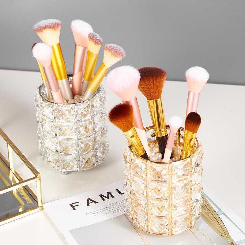 LFS-GC504 Brush Storage Tube Crystal Tempat Brush Makeup Tempat Kuas Brush Organizer Brush Holder