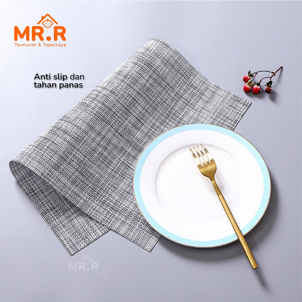 Tatakan Piring Meja Makan Tahan Panas Tatakan Gelas Aesthetic Alas Piring Anti Panas Table Mat Placement Tatakan Serbaguna