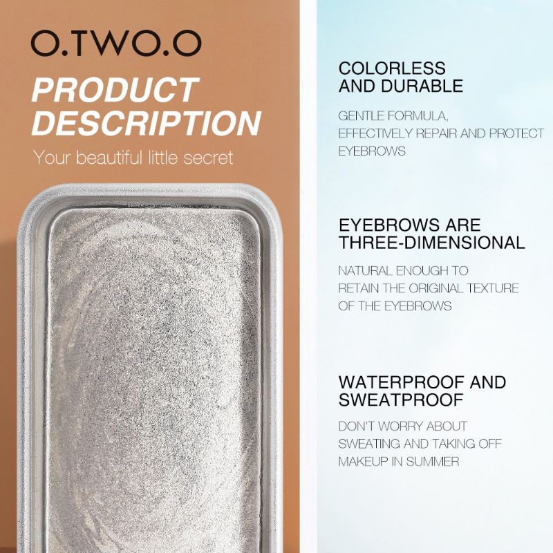 HOT NEW!! O.TWO.O Eyebrow Styling Soap Long Lasting Eyebrow Lift Brow Soap Wax Gel Cream Waterproof Eyebrow Kit