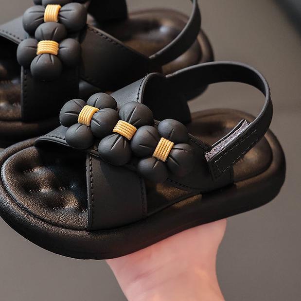 Sandal Anak Perempuan Sepatu Anak Perempuan Jelly sandal sandal bunga（1-10 tahun）