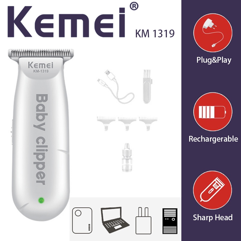 kemei km 1319 baby hair shaver baby kemei shaving machine km 1319