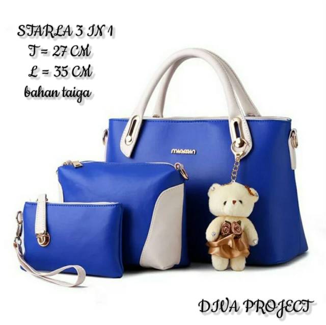 Fashion starla 3in1 handbag wanita tas murah