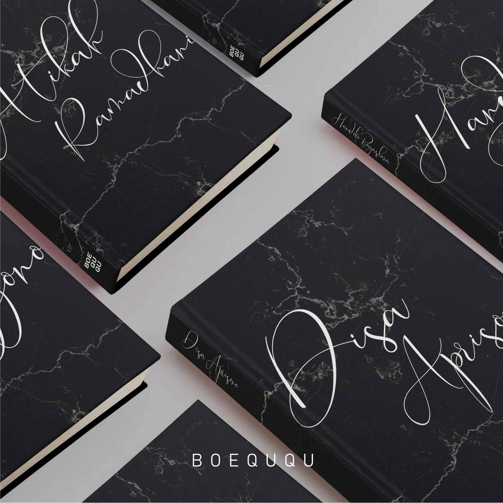 

BOEQUQU - Notebook Aesthetic Custom Hardcover Buku Agenda Kuliah Kerja / Ukuran A5 A6 Isi 100 Lembar