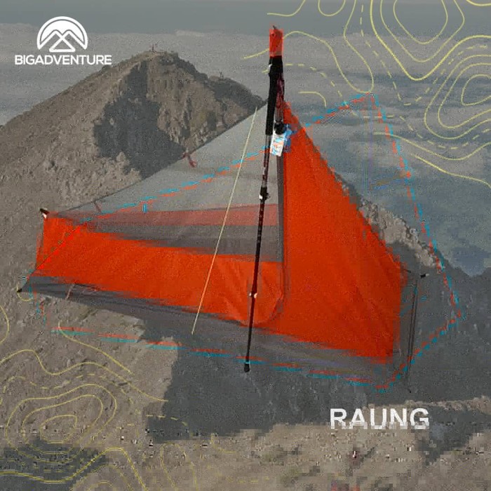 Tenda Tarp Tent 1 Person Raung Ultralight Original Bigadventure