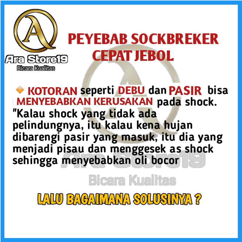 Sarung shock breaker dan cover shock belakang Motor Universal Bahan Nylon Anti Air