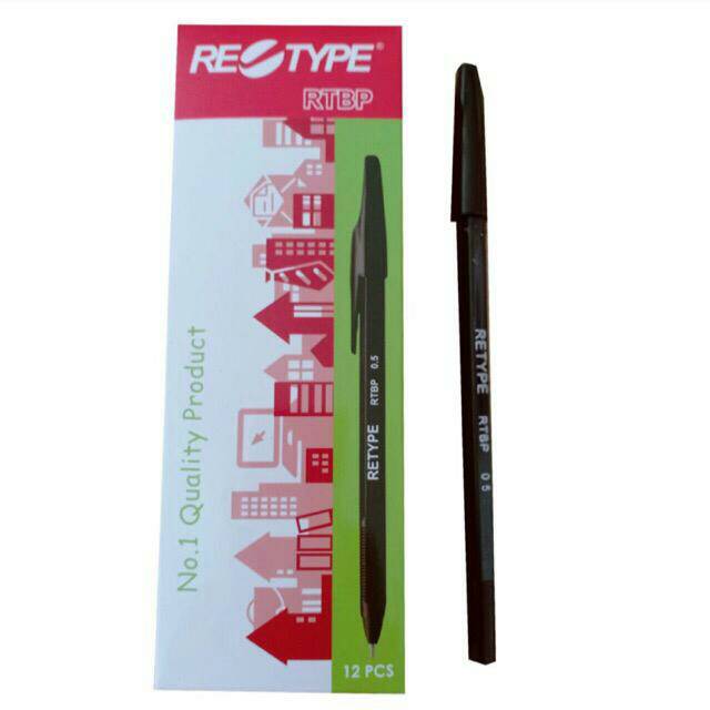 

Retype Pulpen / Ballpoint - RTBP (tinta hitam)