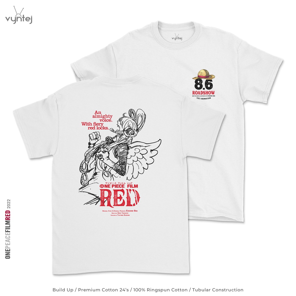 Kaos ONE PIECE FILM RED Uta - Anime T Shirt | Baju Movie Film Manga - 016