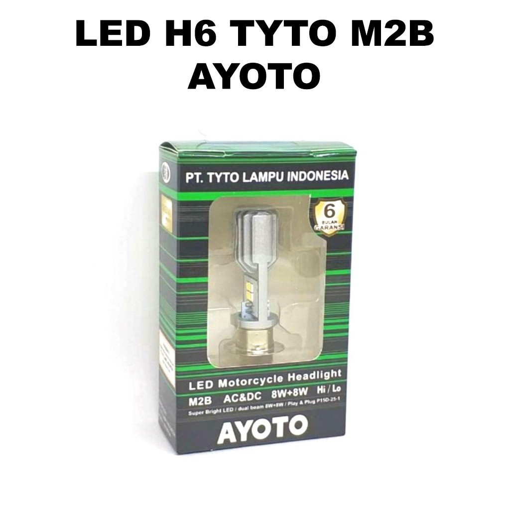 Lampu Beat Mio Jupiter Mx Vario 125 150 LED Headlamp H6 Kaki 1 Ayoto Tyto M2B Ac Dc Pnp Universal