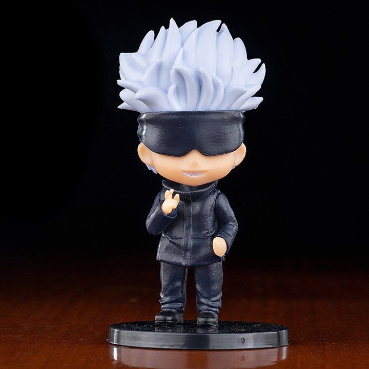 Set Figure Jujutsu Kaisen Chibi Itadori Yuji Satou Gojo Megumi