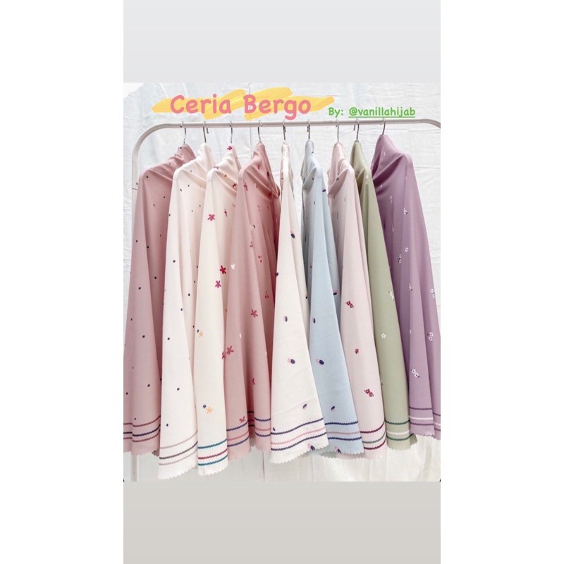 Ceria bergo vanilla hijab