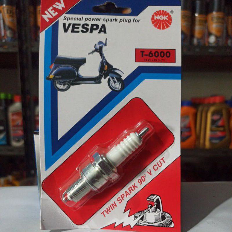 BUSI VESPA NGK T-5999 (PENDEK), T-600 (PANJANG)