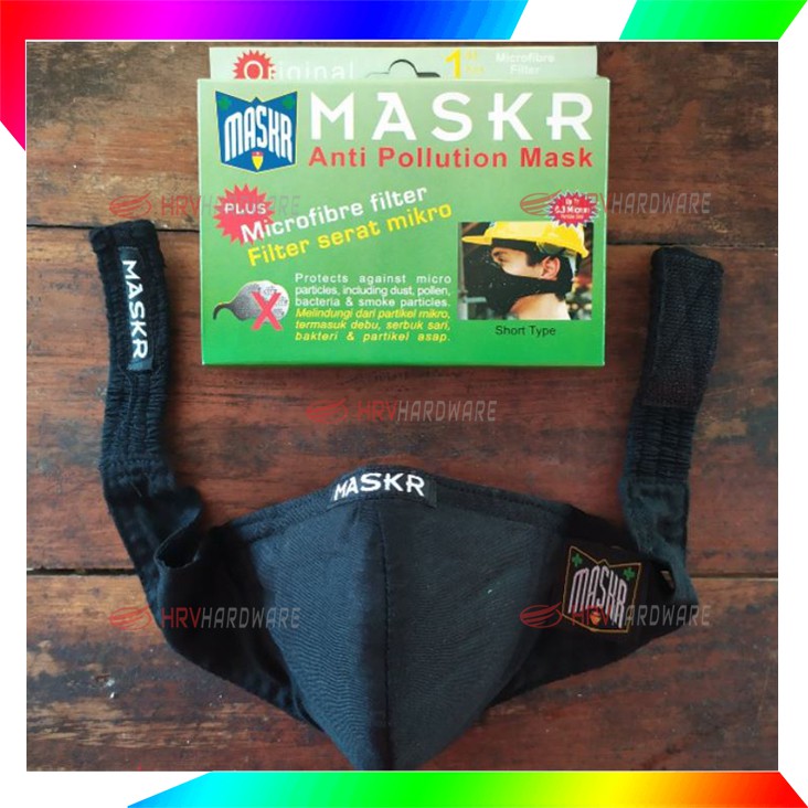 Masker Micro Fiber MASKR Anti Debu Asap Motor Biker Tanpa Carbon ORIGINAL