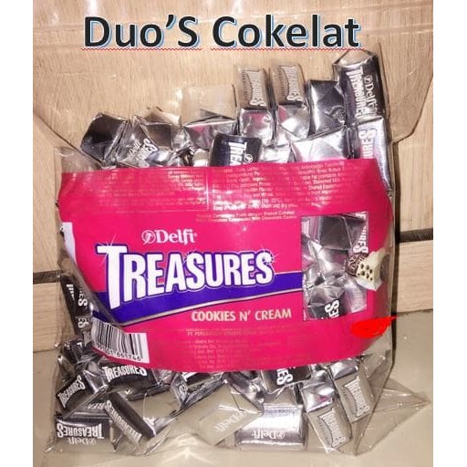 

Coklat Delfi Treasure Cookies & Cream Kiloan 50pcs