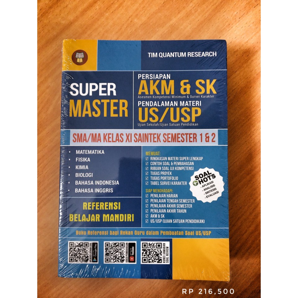 SUPER MASTER SMA PERSIAPAN AKM KELAS XI SAINTEK