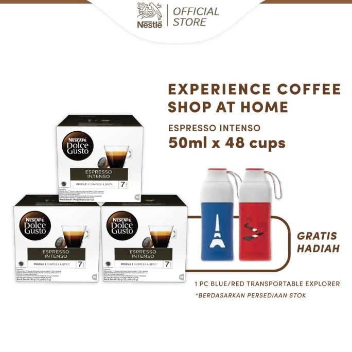 

[COD] NESCAFE Dolce Gusto Espresso Intenso 3 box +Free Tumbler Transportable [COD]
