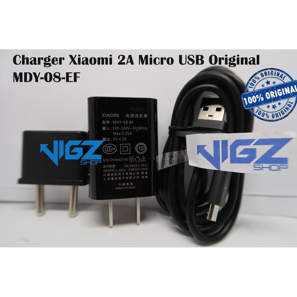 Charger Xiaomi 2A Original 100%