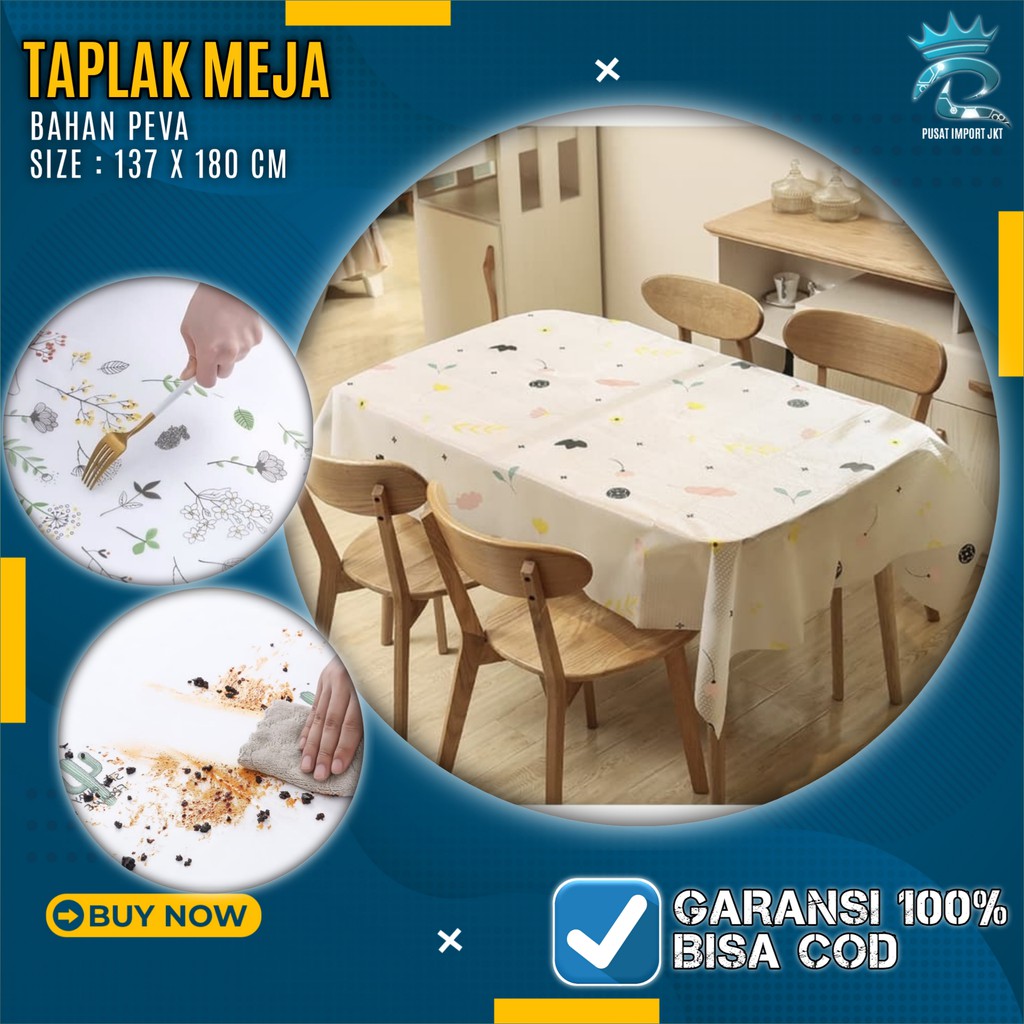 COD Taplak meja makan anti air taplak meja anti air taplak meja anti air anti minyak alas meja