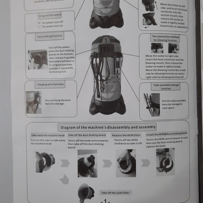 Mesin Vacum cleaner HEPA Filter 20 Liter - Wet &amp; Dry Vacuum - BLOWER