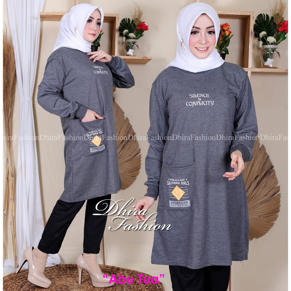Tunik Kaos Wanita model terbaru