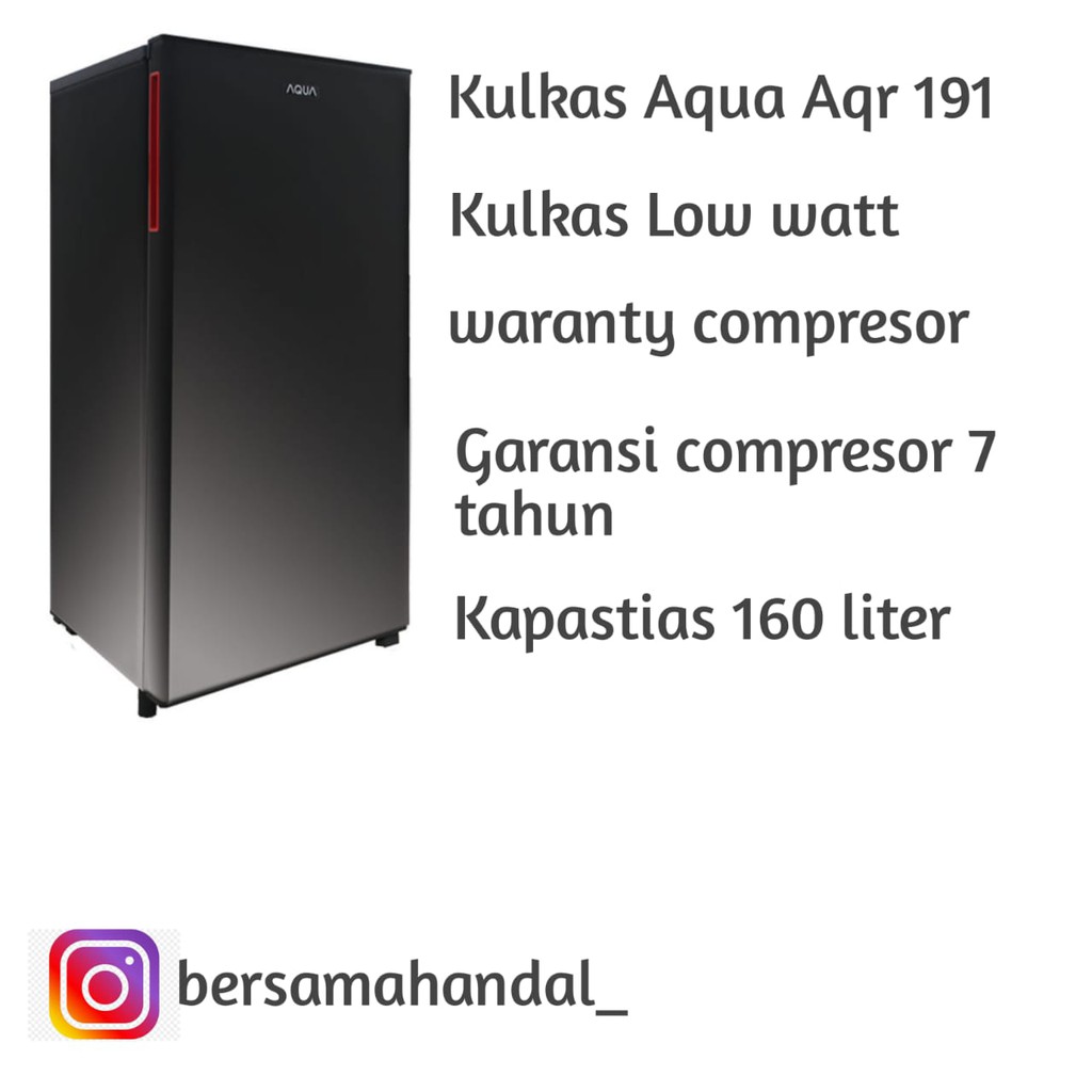 Kulkas Sanyo Aqua AQF-191 Kulkas 1Pintu Low Watt