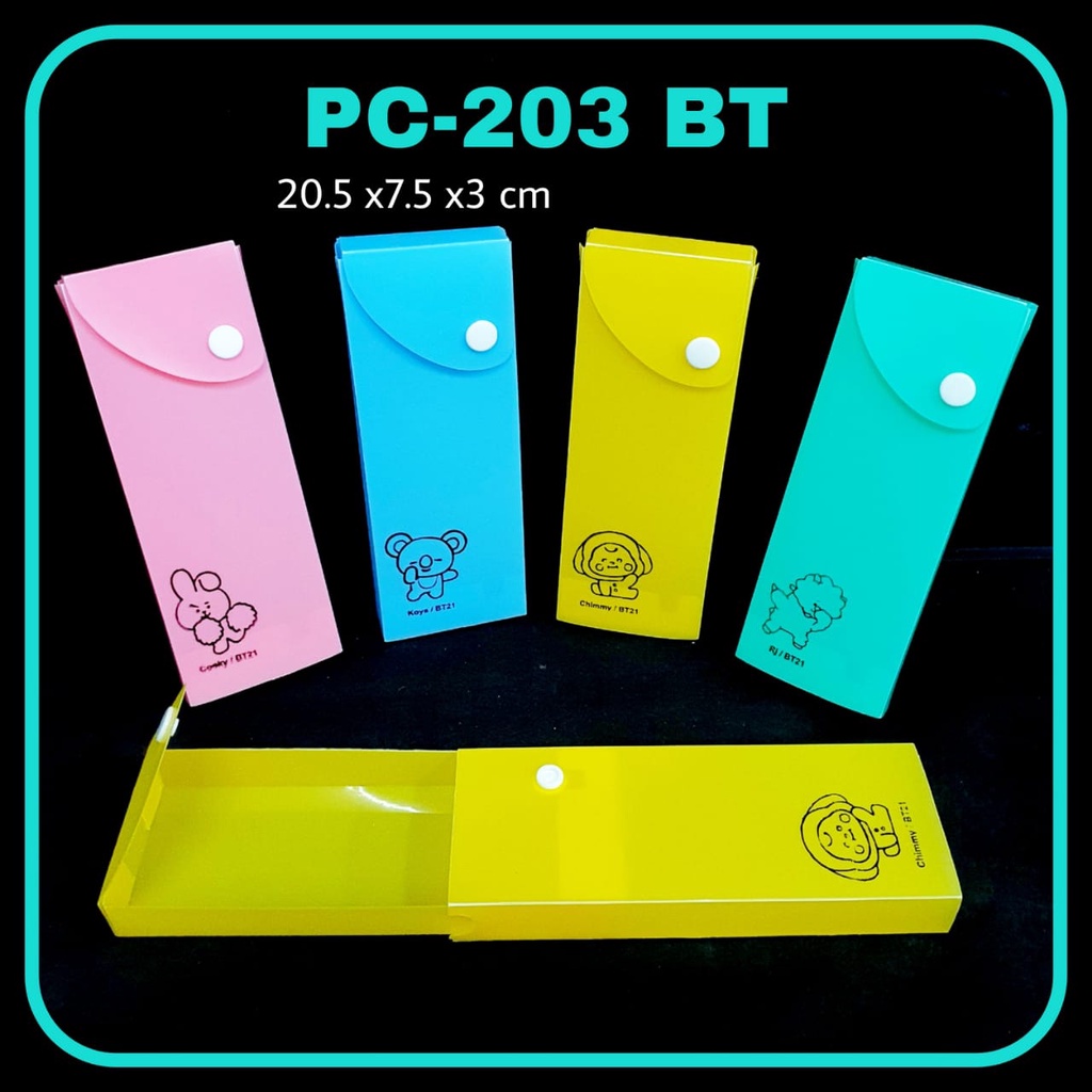 

Kotak Pensil GASTA PC-203 MOTIF KARTUN KPOP Polos/ Pencil Case / Tempat Pensil