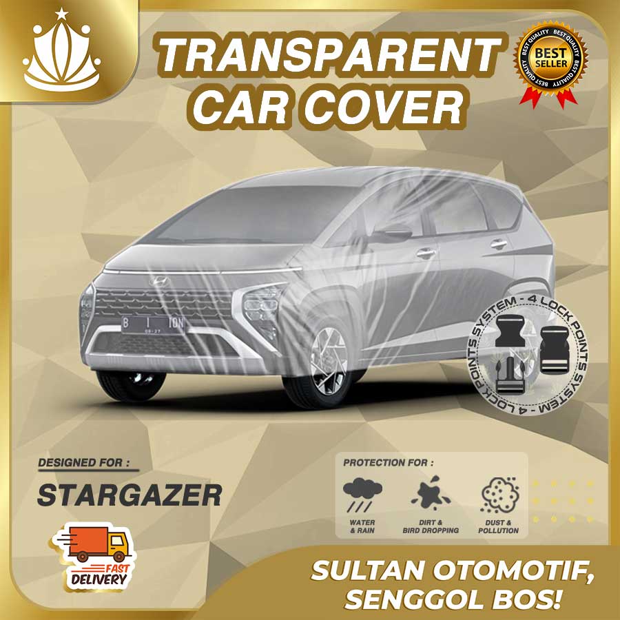 Body Cover Mobil Plastik TEBAL Hyundai Stargazer WATERPROOF